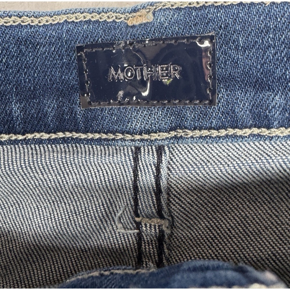 Mother The Spitfire Ankle Jeans Whatever You Want Wash Denim Women's 27x28 NWT - Picture 3 of 15